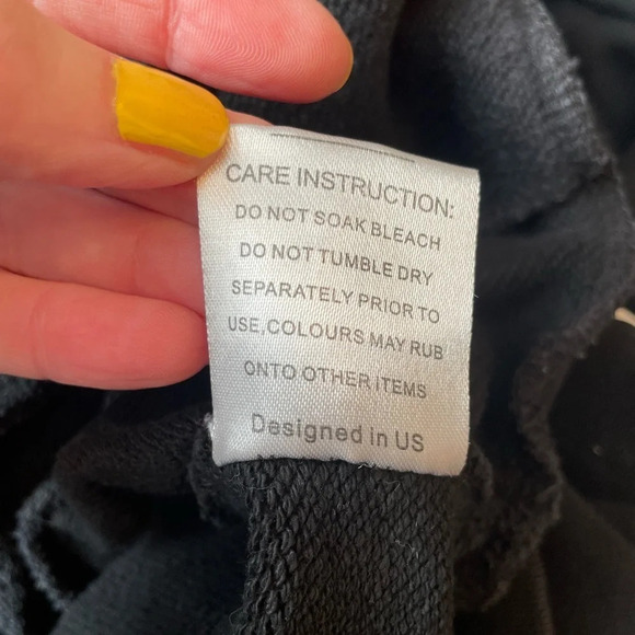 Reves Paris 1992 “Ville” Black Hoody Hidden Pockets Casual Hipster Size XL Comfy - Picture 8 of 10